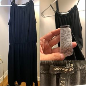 Banana Republic Classic Black Mini Dress Petite